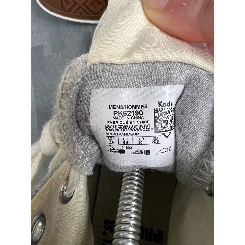 Champion Pro-Keds Hi Top Sneaker Shoes Gray Men’s Sz 7.5 Reverse Weave - Picture 8 of 8